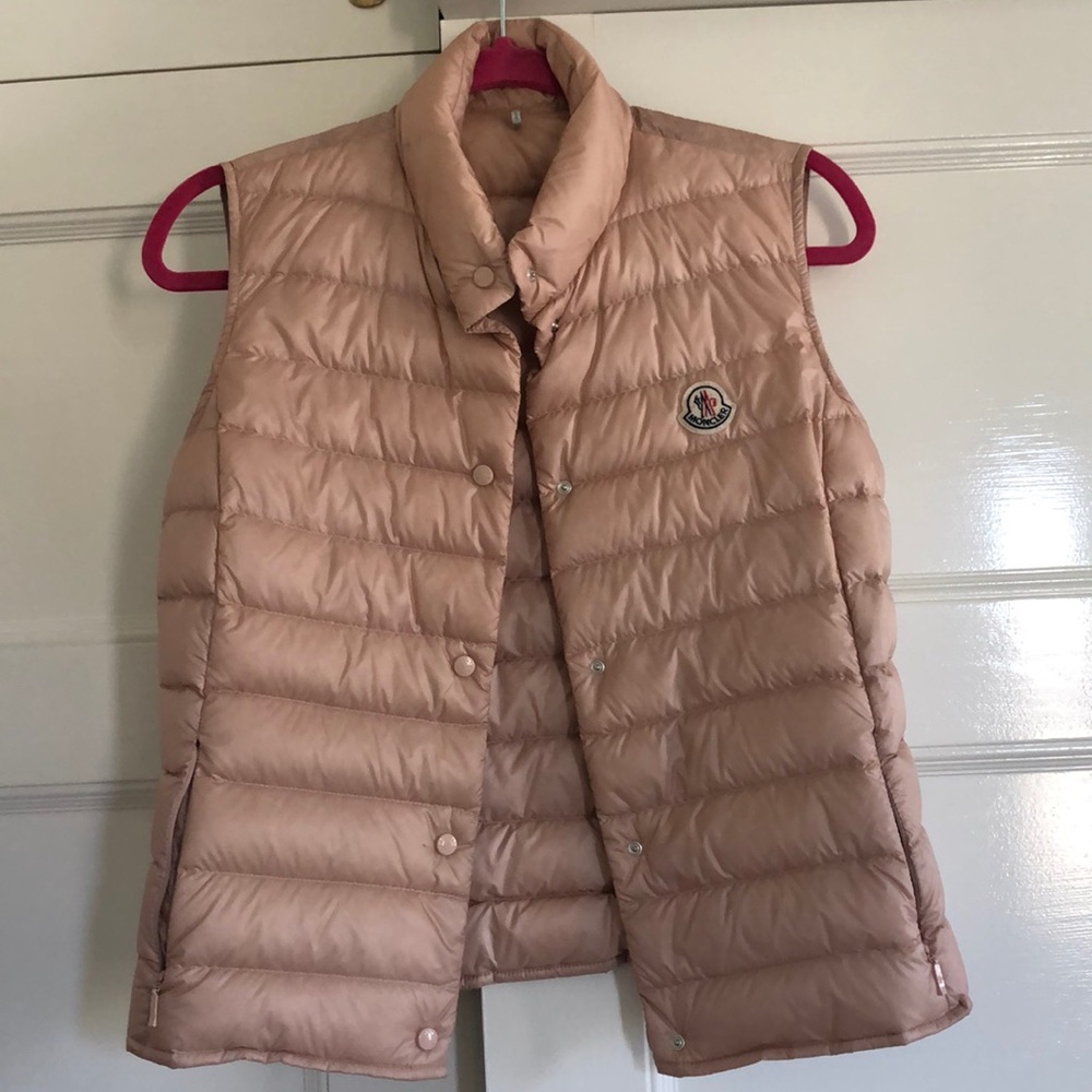 Blush Pink Moncler vest. Size 1. limited edition